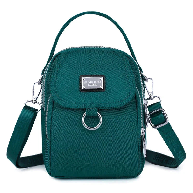 Handbag Ample Storage Multiple Zip Pockets Removable Strap