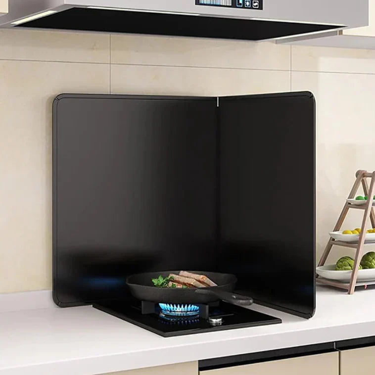 Stovetop Splash Guard Stainless Steel Foldable Panels