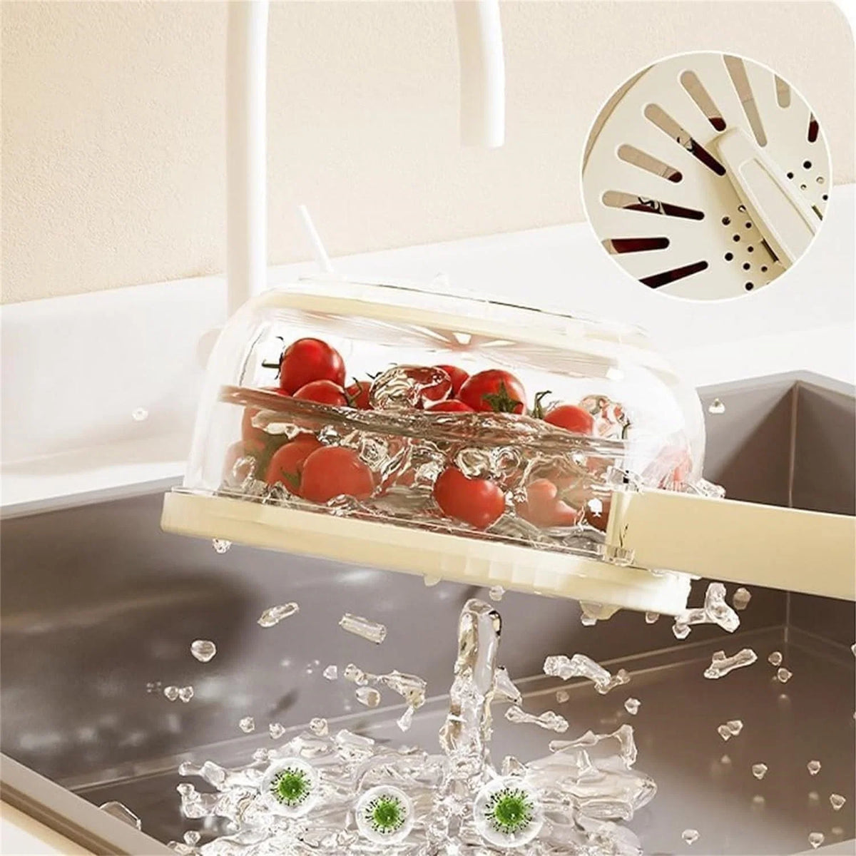 Fruit & Vegetable Storage Container Extends Freshness Dishwasher Safe