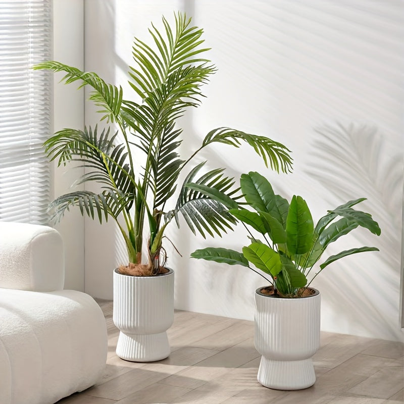 Self-Watering Planter with Water Level Indicator – Modern Wine Glass Shape