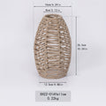 Natural Woven Ceiling Light Fixture with Modern Handwoven Rope Shade