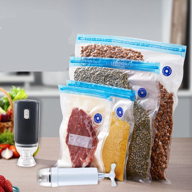 Vacuum Sealer Bags Reusable 15 Pack Hand Pump Included