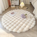Soft Round Bubble Rug – Fluffy Circle Carpet for Cozy Spaces