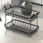 Double-Layered Fruit and Veggie Storage Rack