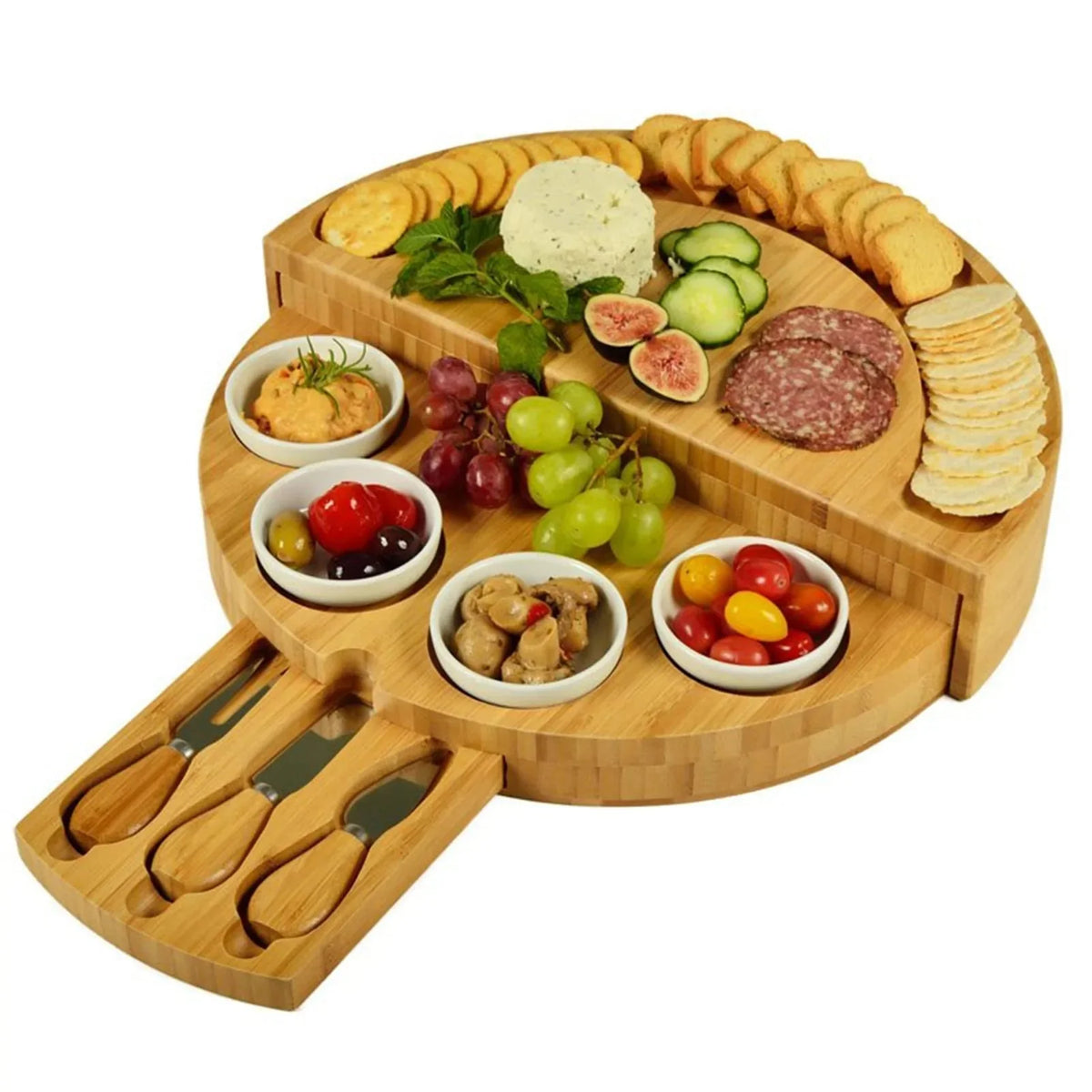 Cheese & Charcuterie Board Sustainable Bamboo 40 cm