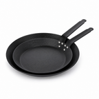 Pre-Seasoned Carbon Steel Induction & Oven-Safe Skillet Set (2-Piece)