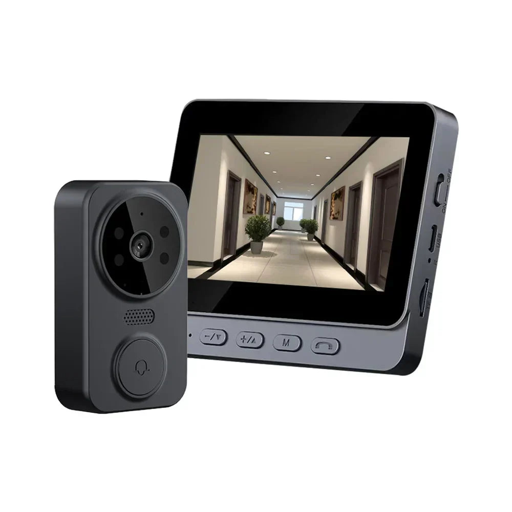 Video Doorbell Wireless 4.3-Inch IPS Night Vision & Two-Way Talk