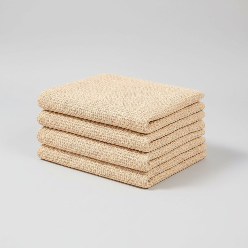 Absorbent Honeycomb Waffle Weave Cotton Dish Cloths Set