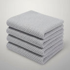 Absorbent Honeycomb Waffle Weave Cotton Dish Cloths Set