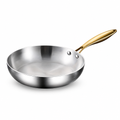 316 Stainless Steel Tri-Ply Frying Pan (Induction & Oven Safe)