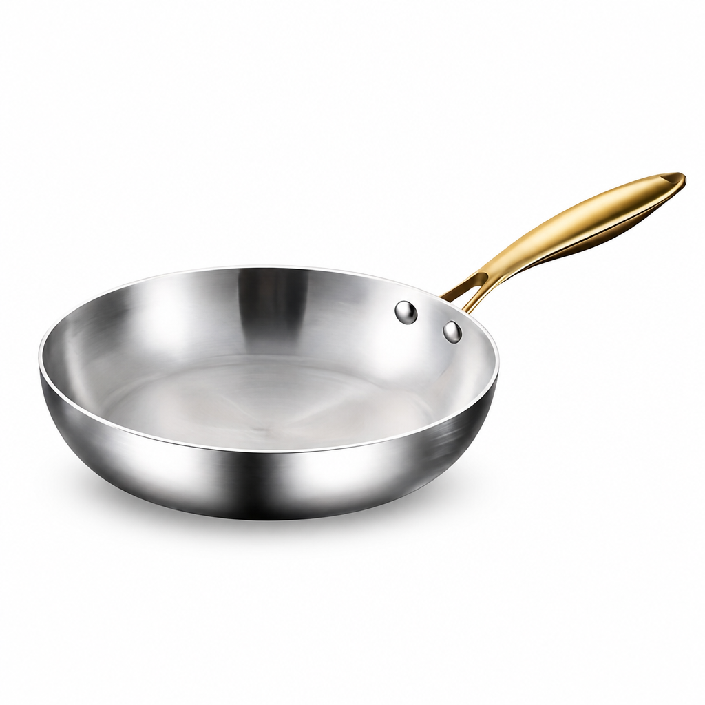 316 Stainless Steel Tri-Ply Frying Pan (Induction & Oven Safe)