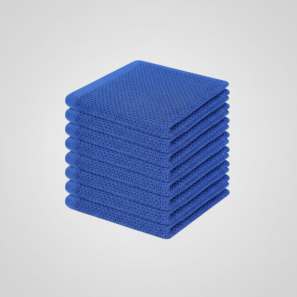 Absorbent Honeycomb Waffle Weave Cotton Dish Cloths Set