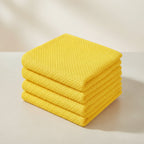 Absorbent Honeycomb Waffle Weave Cotton Dish Cloths Set