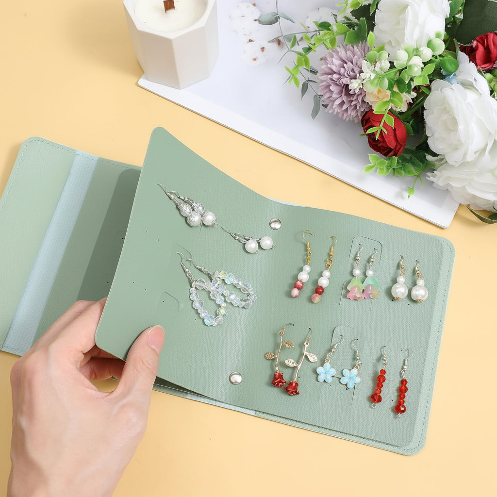 Foldable Earring Holder Case for Travel - Jewelry Organizer for Mother's Day
