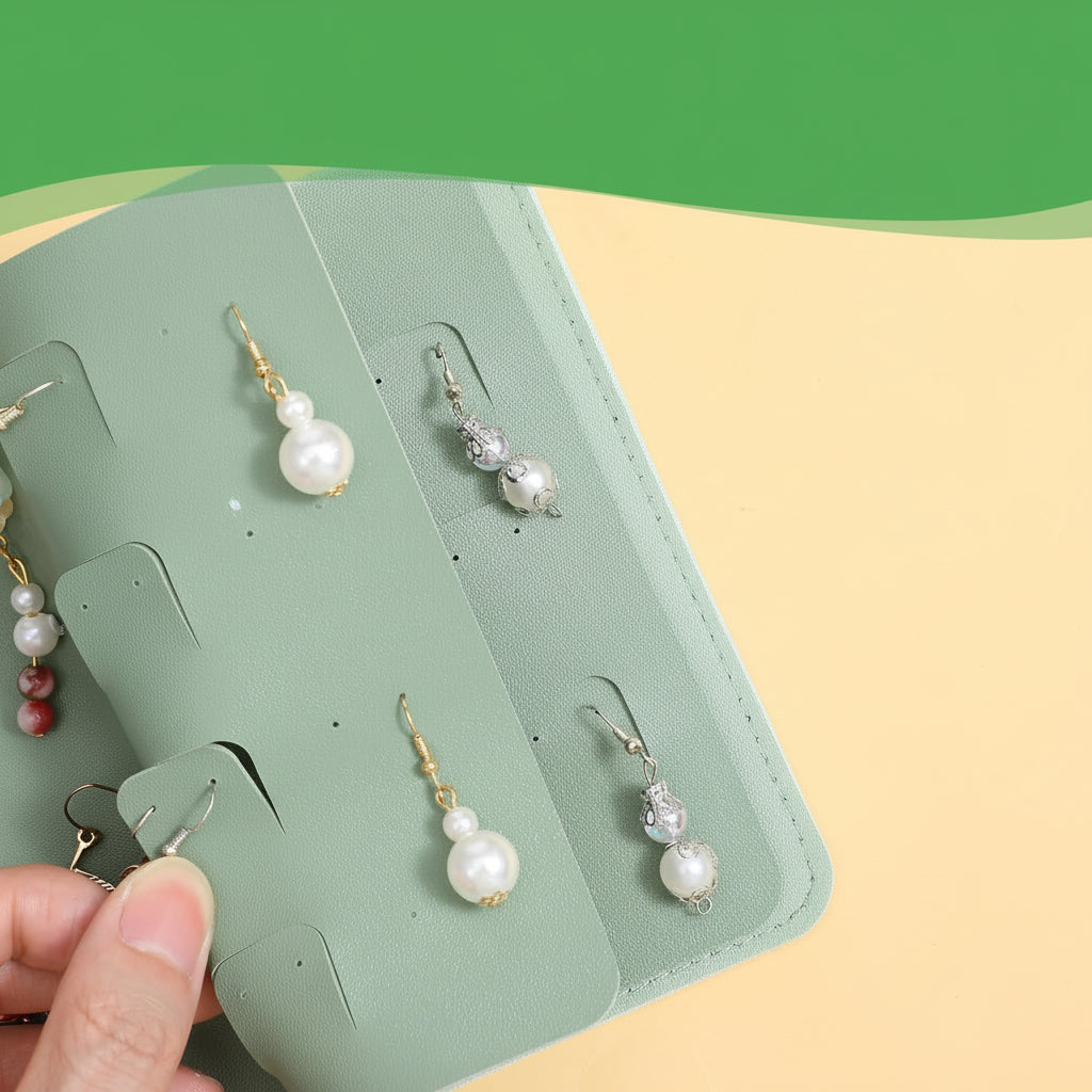 Foldable Earring Holder Case for Travel - Jewelry Organizer for Mother's Day