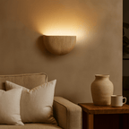 Soft Ambient Light Stone Wall Sconce for Wabi Sabi Decor