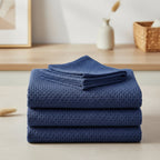 Absorbent Honeycomb Waffle Weave Cotton Dish Cloths Set