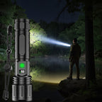 Rechargeable Tactical Torch - Waterproof LED Flashlight with High Lumens