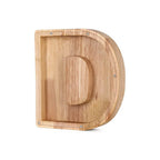 Piggy Bank Personalized Letter Sustainable Wood & Acrylic