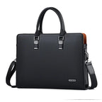 Laptop Bag Leather Padded Compartment Fits 15 Inch