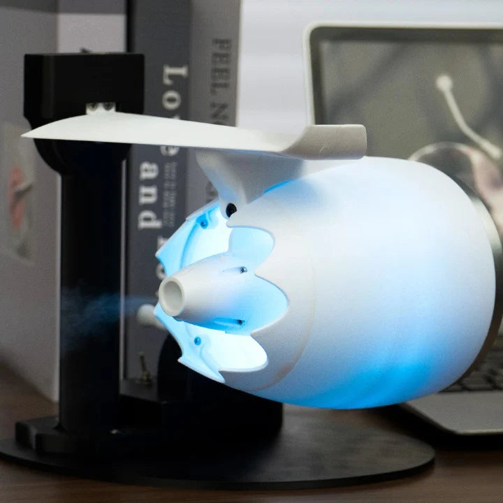 Humidifier Turbojet Fan-Style RGB Lighting Plug-In & Rechargeable