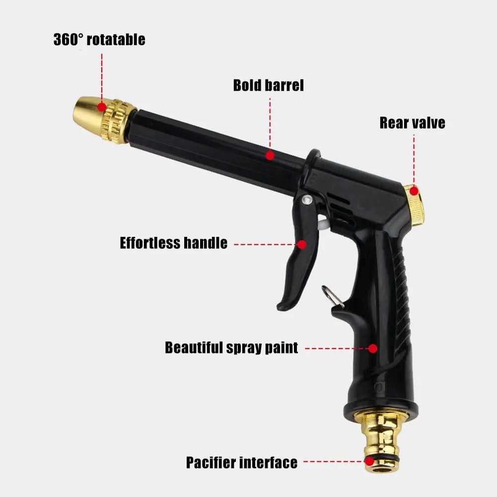 Adjustable Jet Water Spray Gun for Garden Use - PowerFlow Nozzle