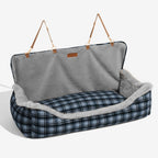 Dog Car Seat Plush Non-Slip Base & Adjustable Straps