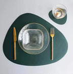 Placemat Set PU Leather Water Resistant 4-Piece