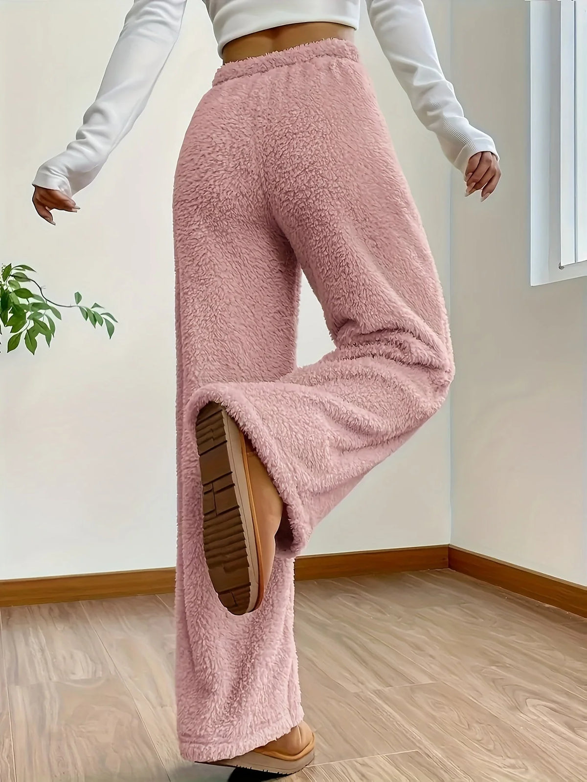 Lounge Pants Teddy Sherpa Ultra-Soft Relaxed Fit