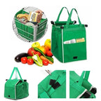 Reusable Shopping Bag Non-Woven Foldable Upright 33 lb Capacity
