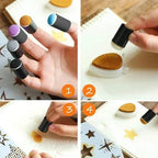 Kids Finger Paint Set Non-Toxic 20-Color Includes Stamps