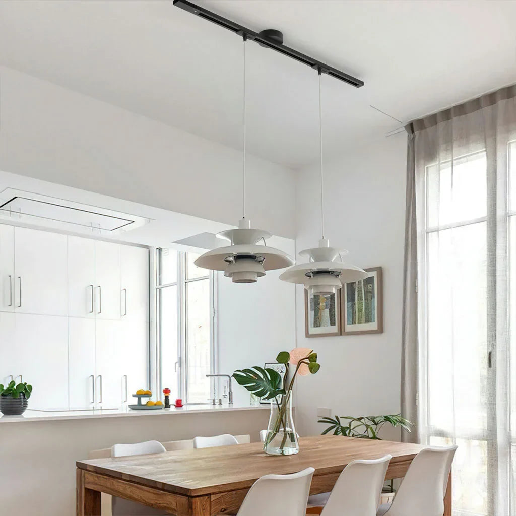 Adjustable Pendant Light Mount with Rotatable Ceiling Rail Track