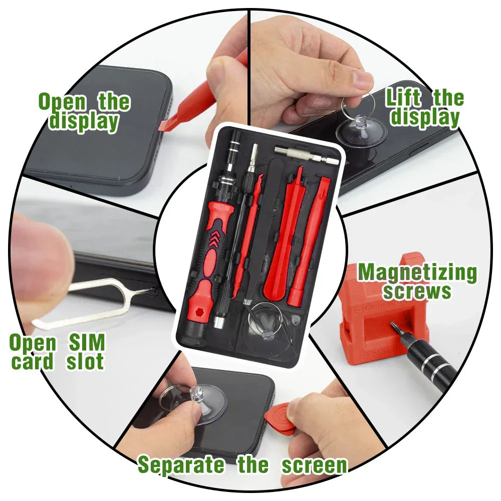 Precision Screwdriver Set 115 Pieces Magnetic Stainless Steel
