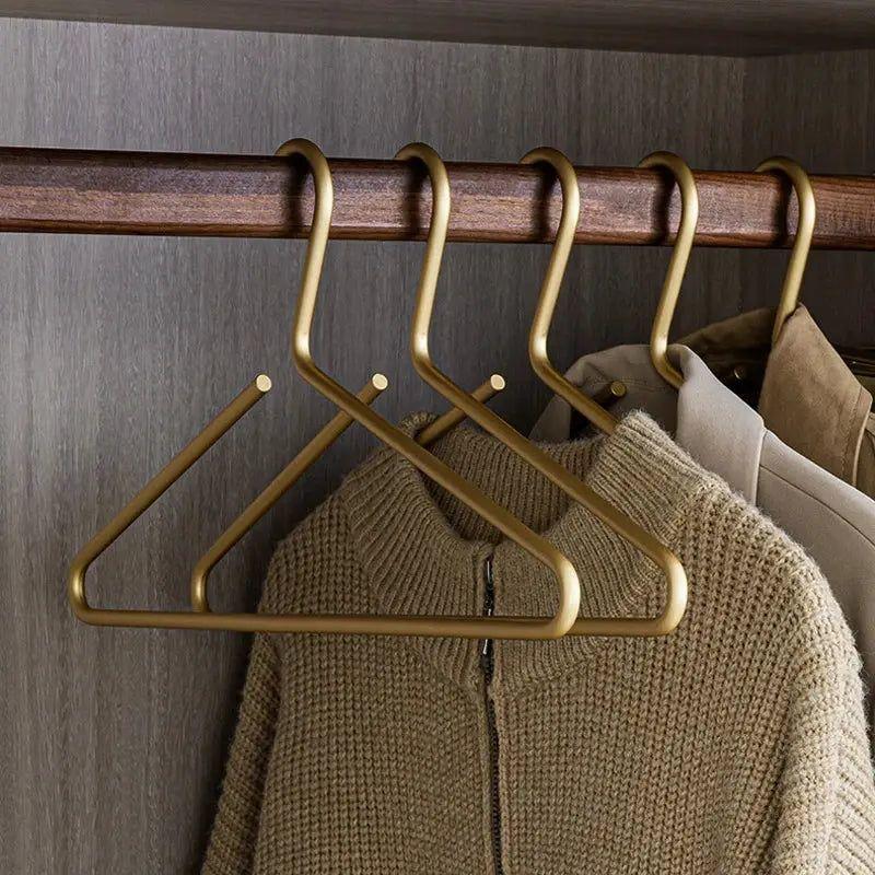 Clothes Hangers Solid Metal & Anti-Slip Set of 5