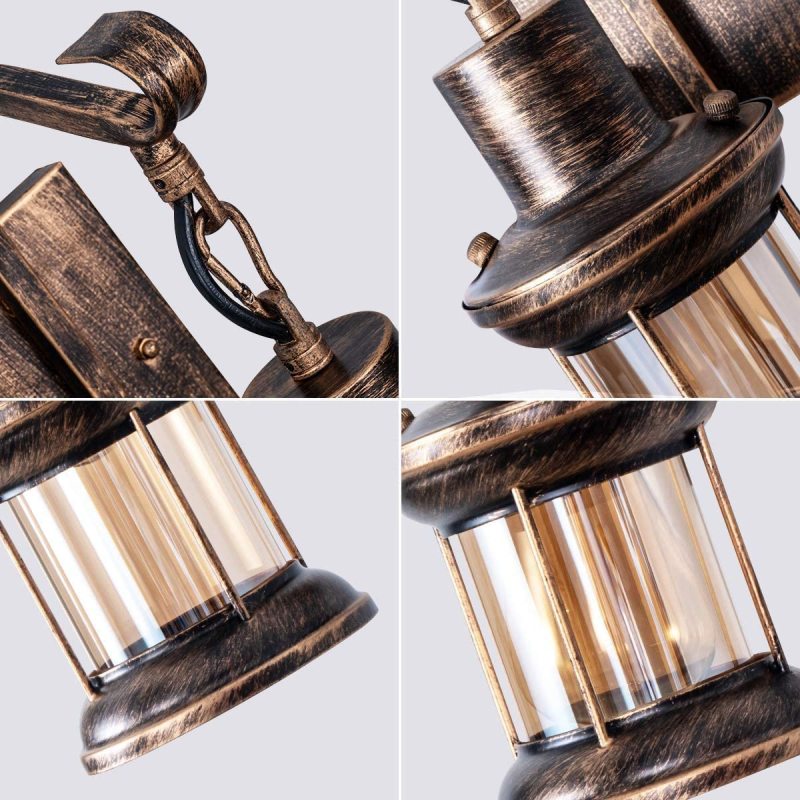 Rustic Metal Wall Light Fixture