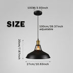 Retro Loft-Style Industrial Metal Hanging Light