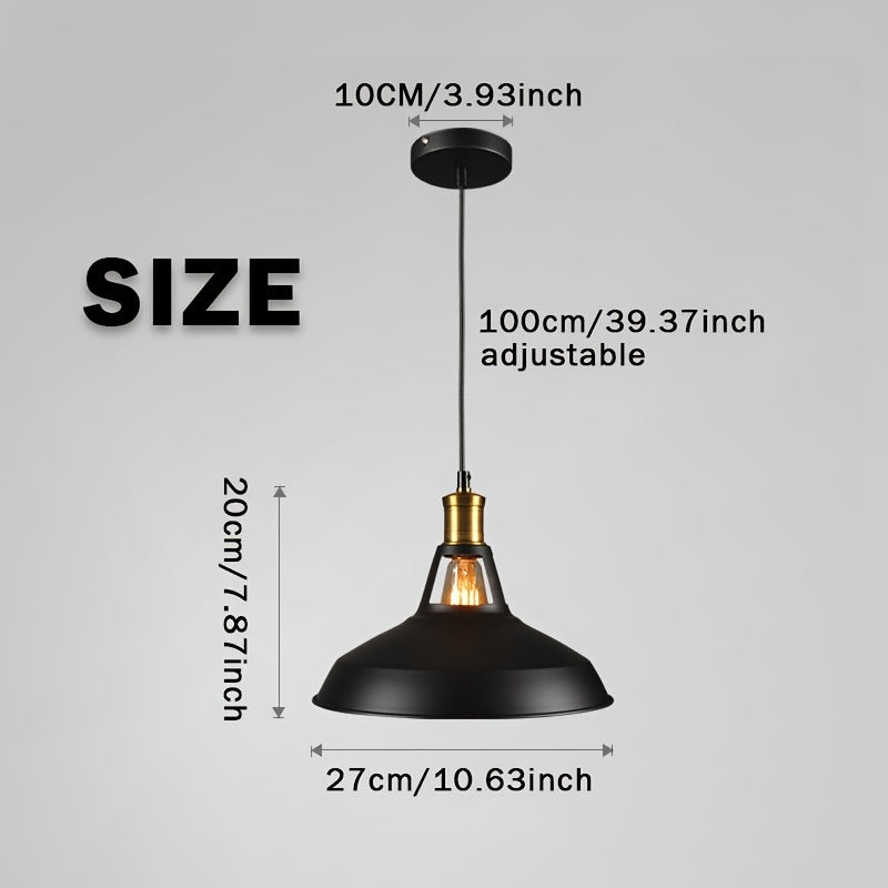 Retro Loft-Style Industrial Metal Hanging Light