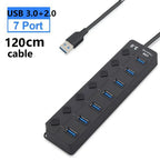 USB Hub 7-Port 5Gbps Per-Port Power Switches