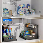SmartFit 2-Tier Roll-Out Under Sink Storage Solution