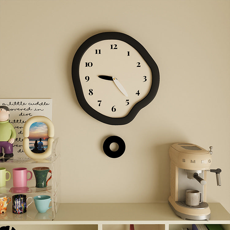 Timeless Elegance: Abstract Melting Wall Clock