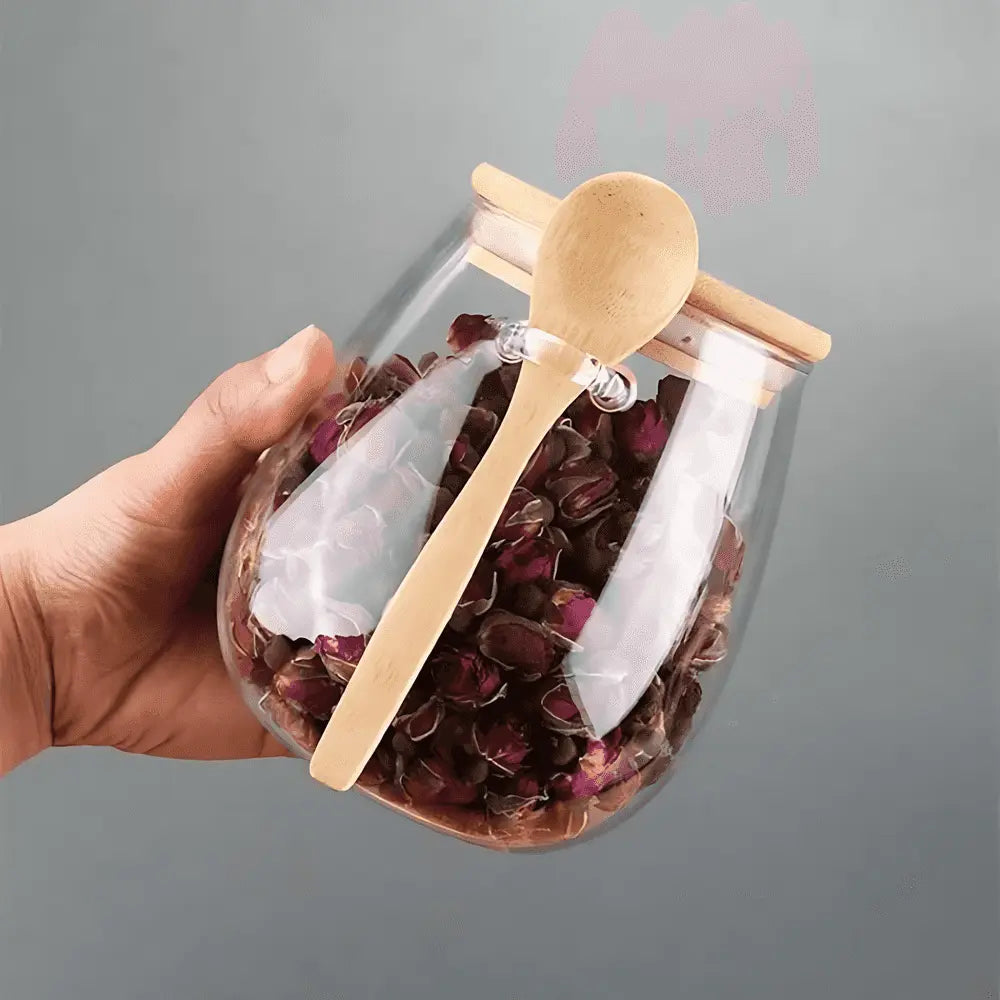 Eco-Friendly Glass Storage Jars for Coffee and Tea