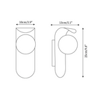 Scandinavian Minimalist Wall Lamp with LED – Wooden Design