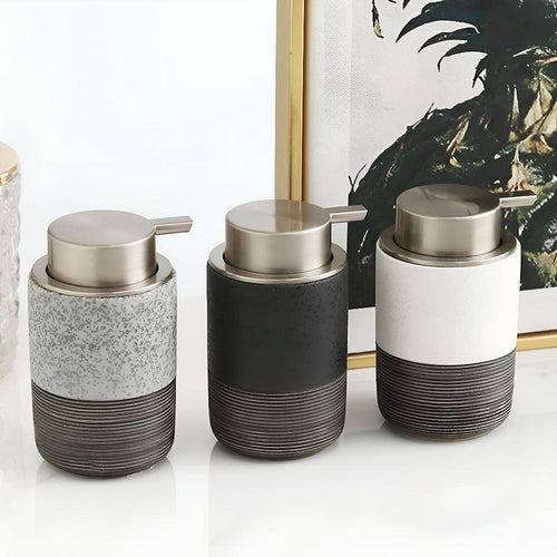Ceramic Soap Dispenser in Minimalist Design