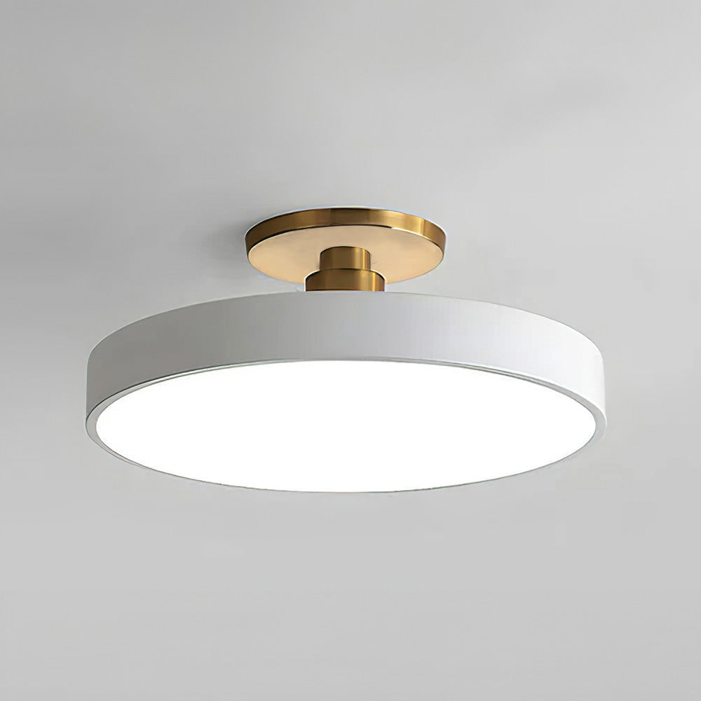 Stylish Dual-Tone LED Ceiling Fixture with Remote Dimming