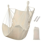Outdoor Cotton Rope Swing Seat - Hanging Hammock Chair