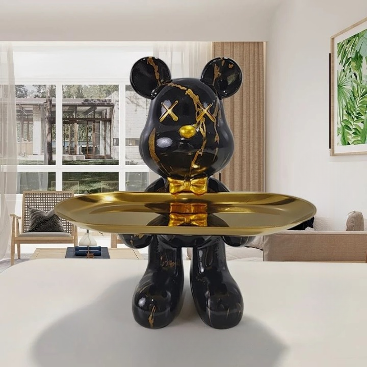 Bear Organizer with Drawer – Decorative Storage Solution