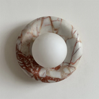 Elegant Indoor LED Wall Light Fixture - Modern Marble Sconce