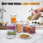 Food Storage Containers Airtight Stackable BPA-Free Set of 7