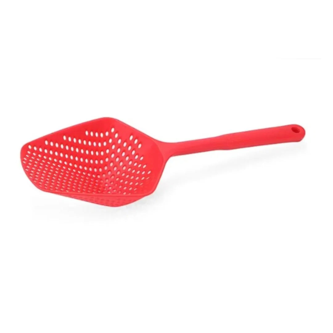 Straining Spoon Large Draining Holes Ergonomic Grip