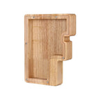 Piggy Bank Personalized Letter Sustainable Wood & Acrylic